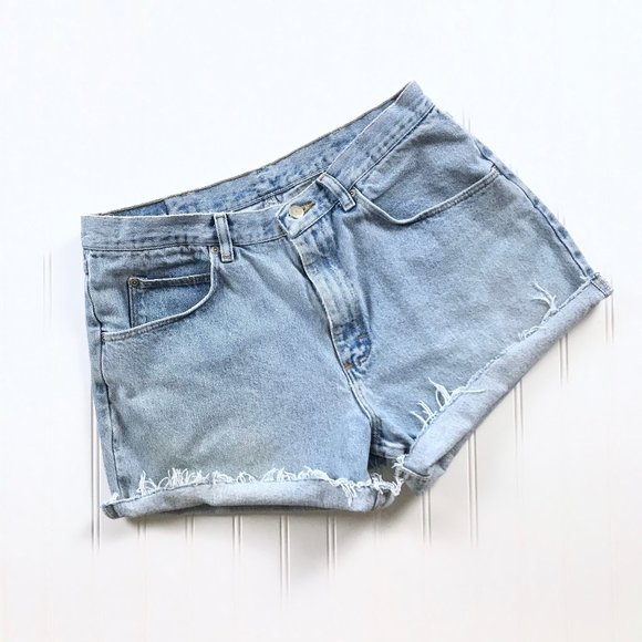 Wrangler Pants - Vintage Wrangler High Waisted Cut Off Jean Shorts